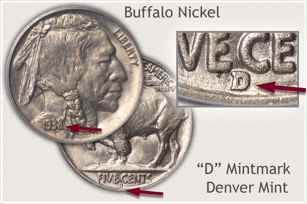 Denver Mint Buffalo Nickel