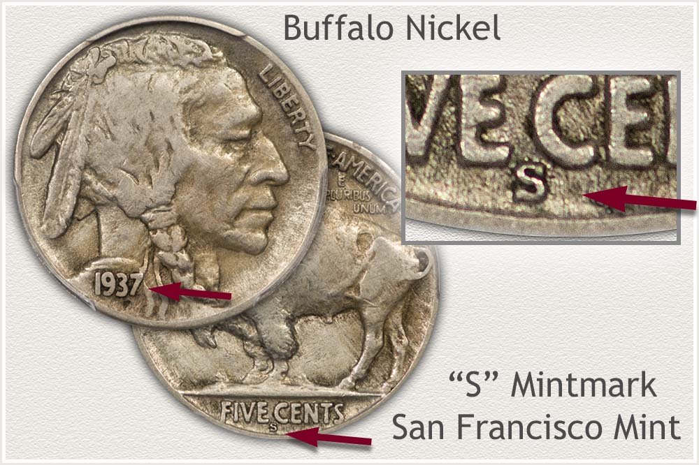 San Francisco Mint Buffalo Nickel