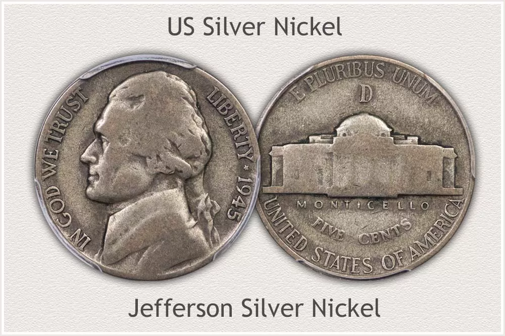 US Silver Nickel Bullion Examples