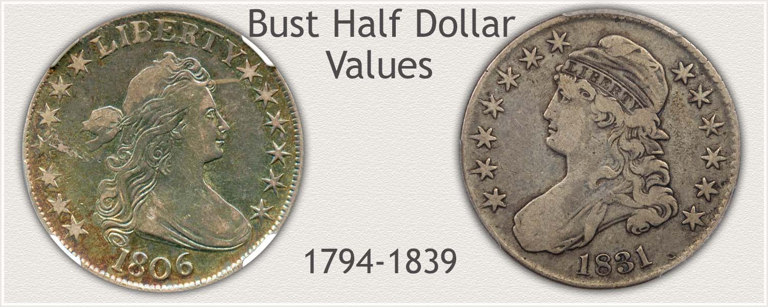 Bust Half Dollars Representing High Value