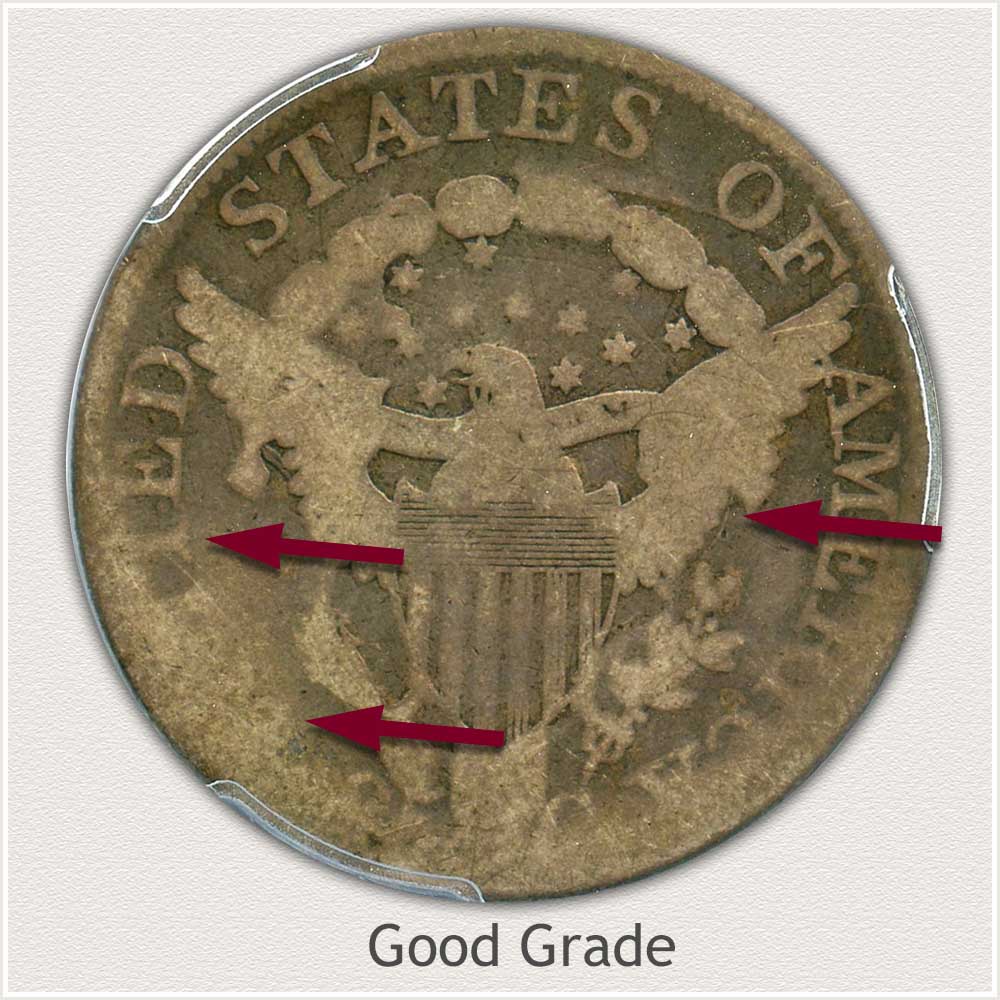 Reverse View: Good Grade Bust Quarter