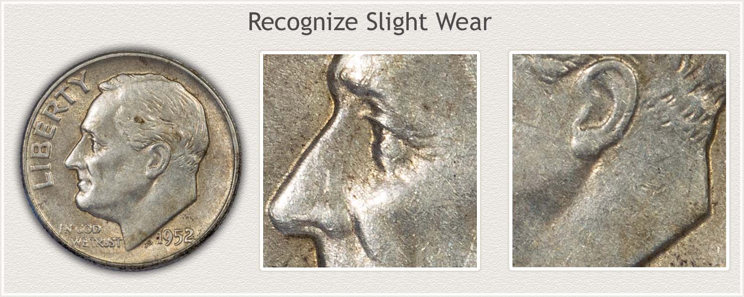 AU Condition Roosevelt Dime