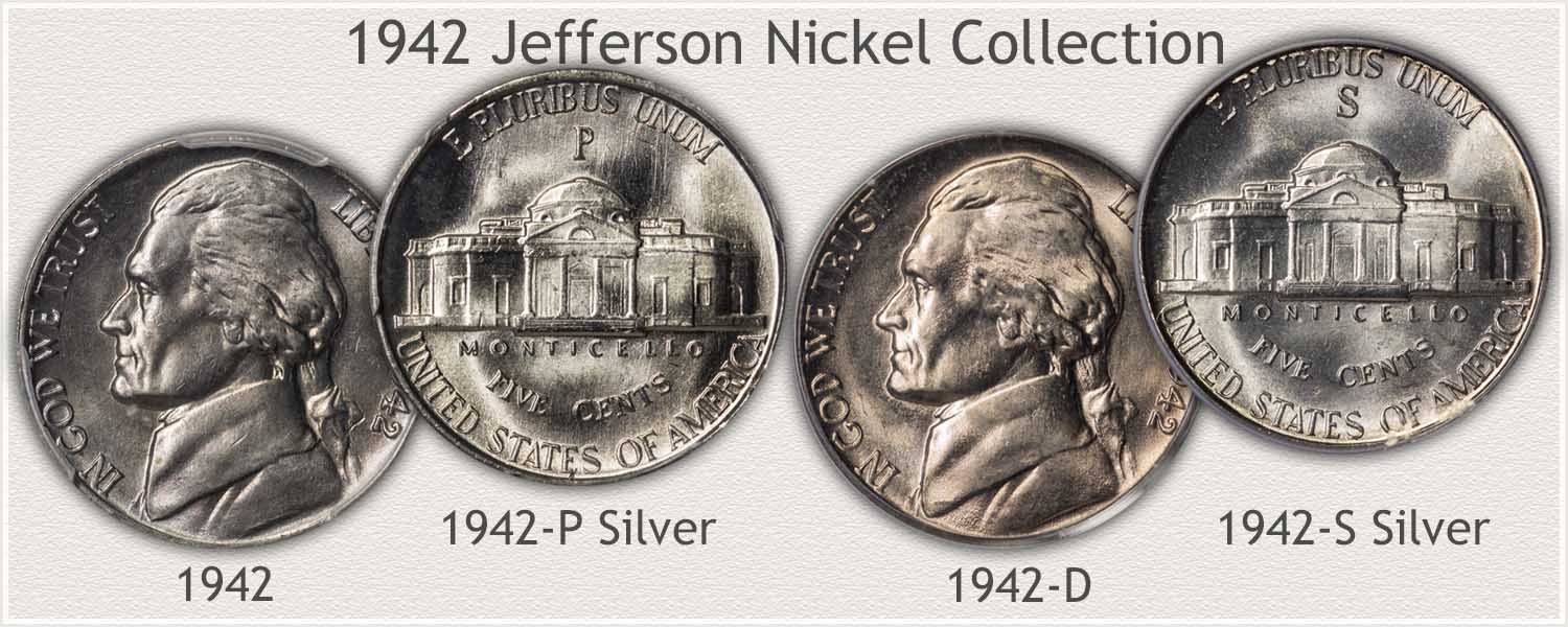 1942 Jefferson Nickel Collection