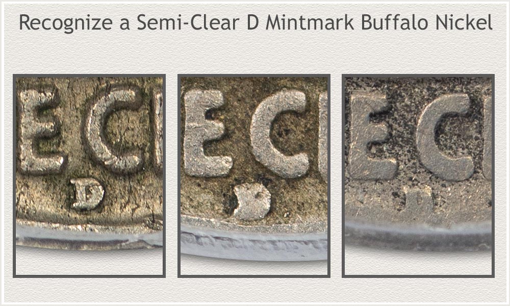 Wear Patterns D Mintmark Buffalo Nickel