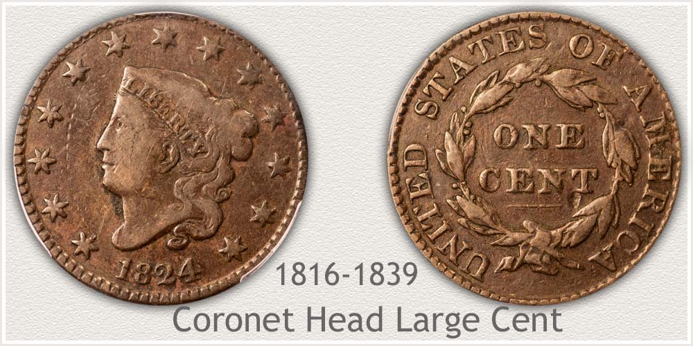 Coronet Head Large Cent Variety