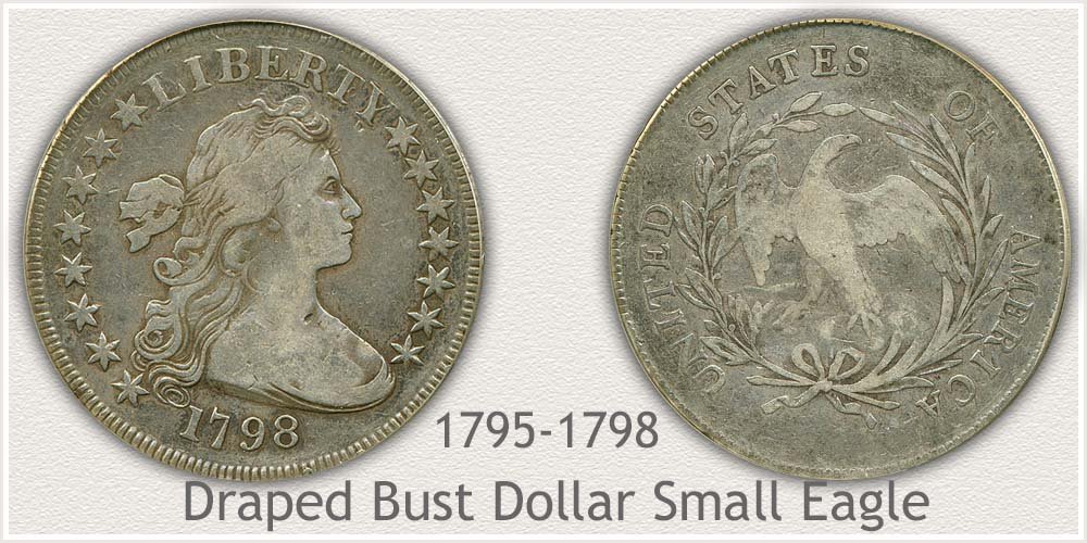 Small Eagle Variety Draped Bust Silver Dollar