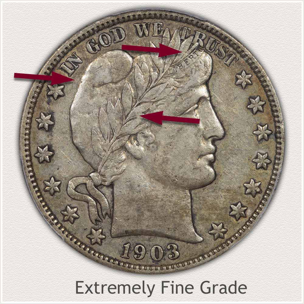 1903 Barber Half Dollar Extremely Fine Grade