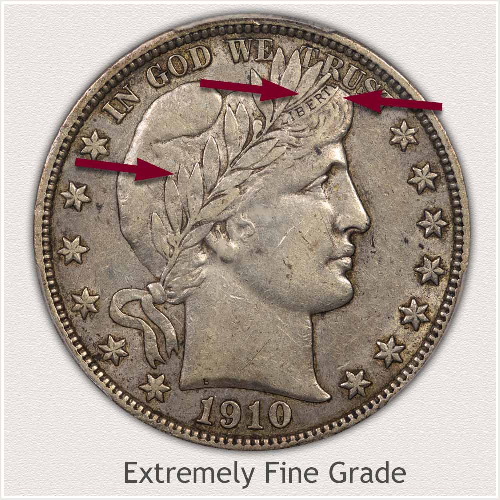 Barber Half Dollar Extremely Fine Grade