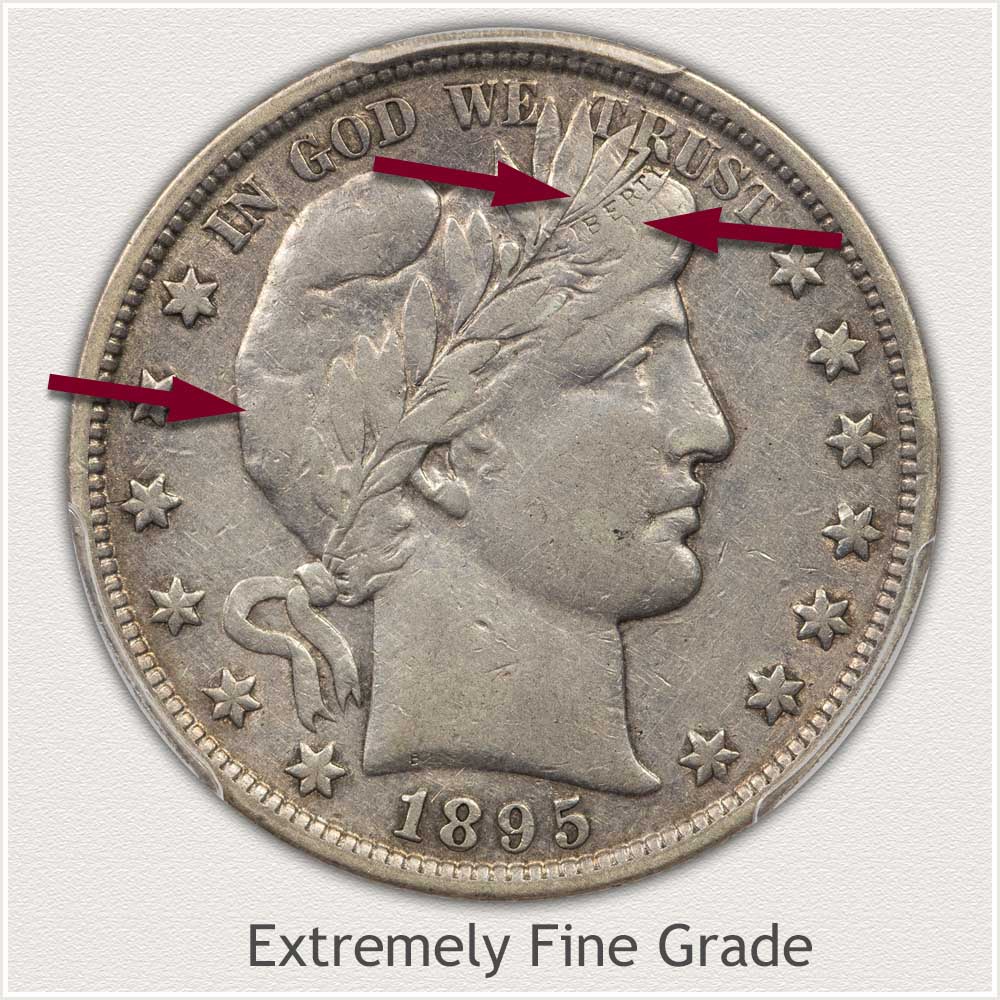 Barber Half Dollar Extremely Fine Grade