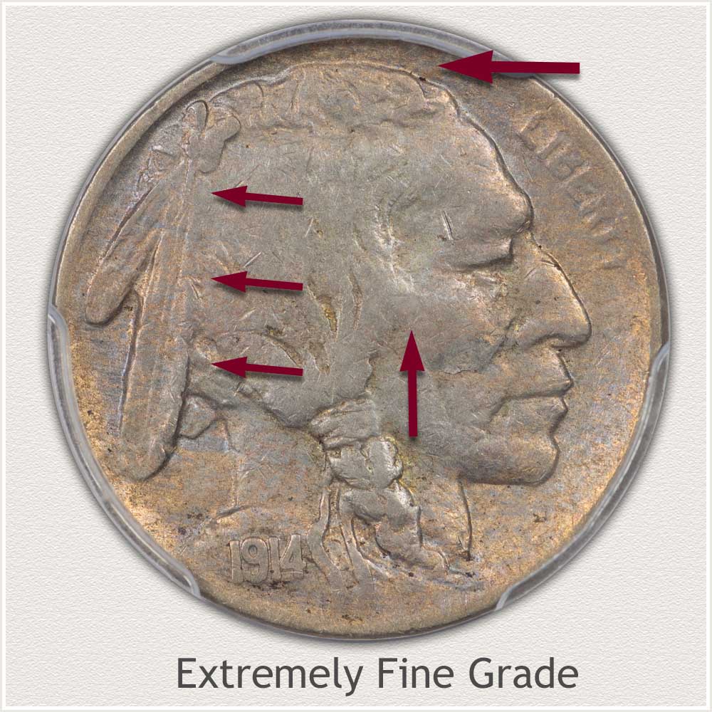 Extremely Fine Grade Buffalo Nickel