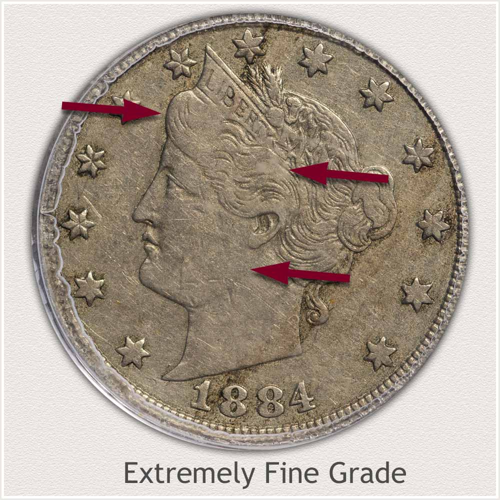 Extremely Fine Grade Example Liberty Nickel