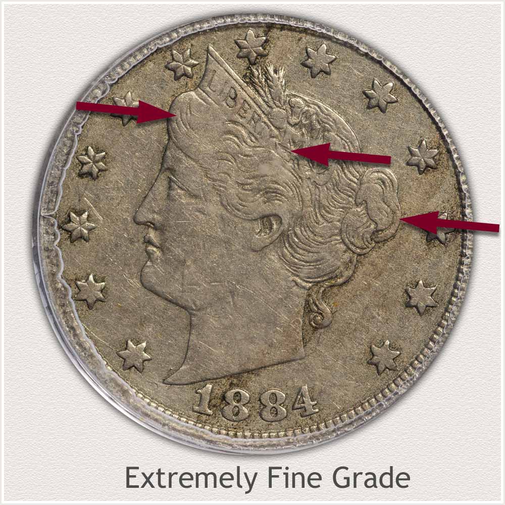 Extremely Fine Grade Condition Liberty Nickel