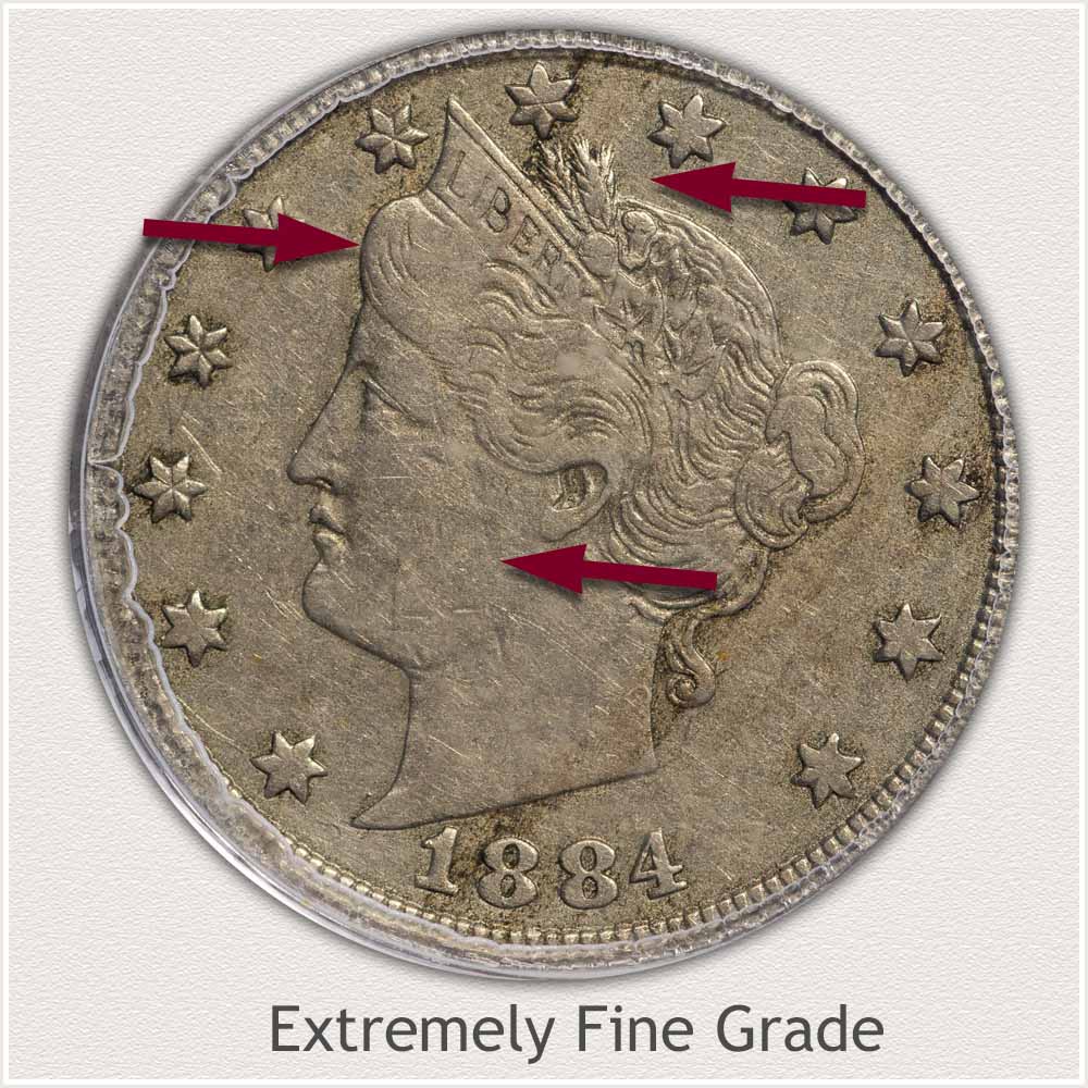 Extremely Fine Grade Liberty Nickel