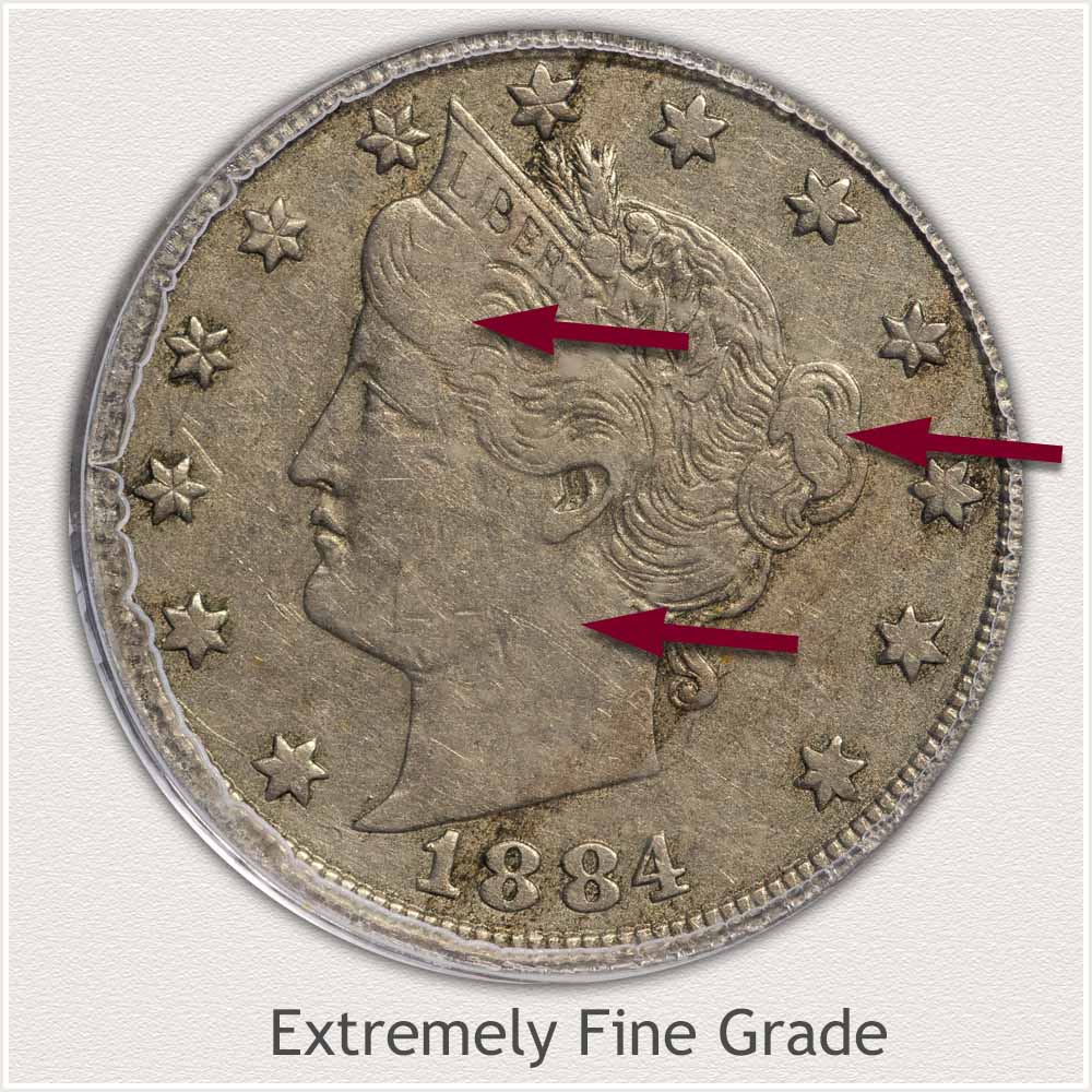 Example of Liberty Nickel in Extremely Fine Grade