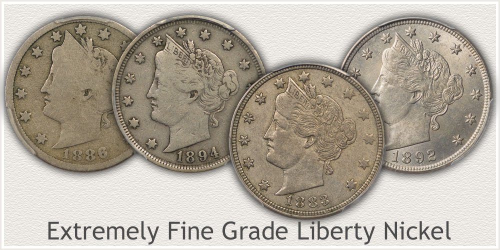 Highlighted is an Extremely Fine Grade Liberty Nickel
