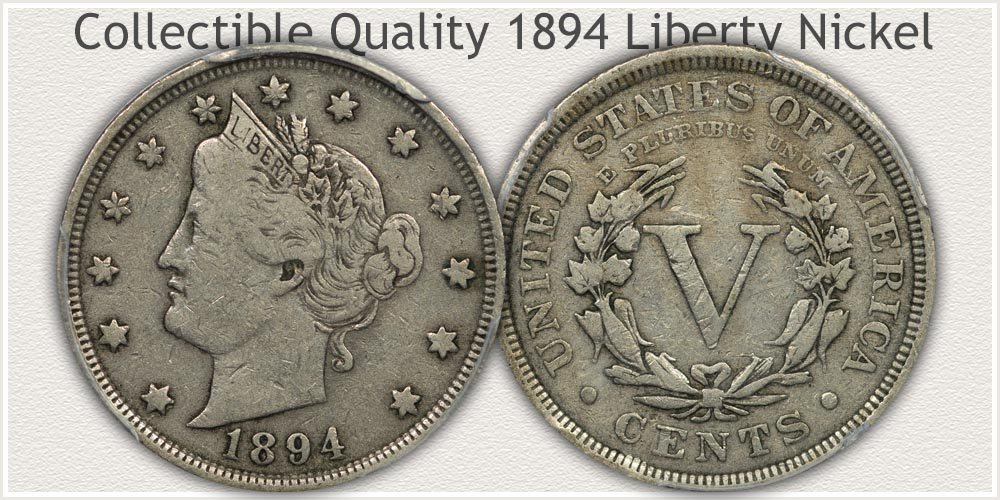 Eye Appealing 1894 Liberty Nickel