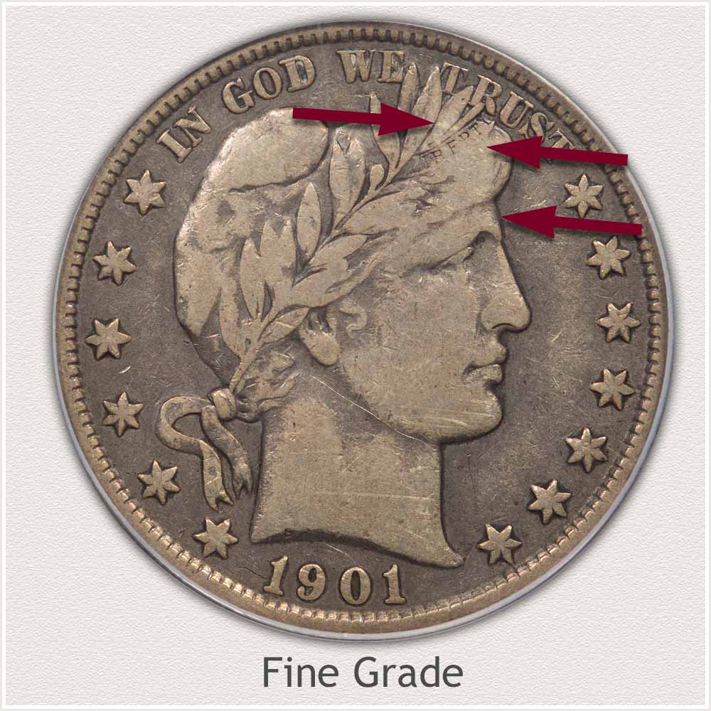 Fine Grade Barber Half Dollar