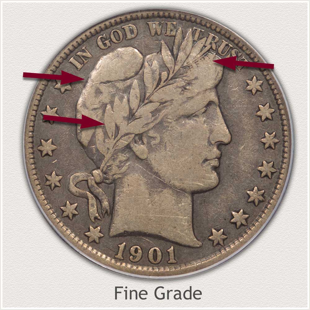 Fine Grade Barber Half Dollar