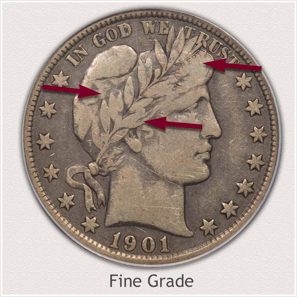 Fine Grade Barber Half Dollar