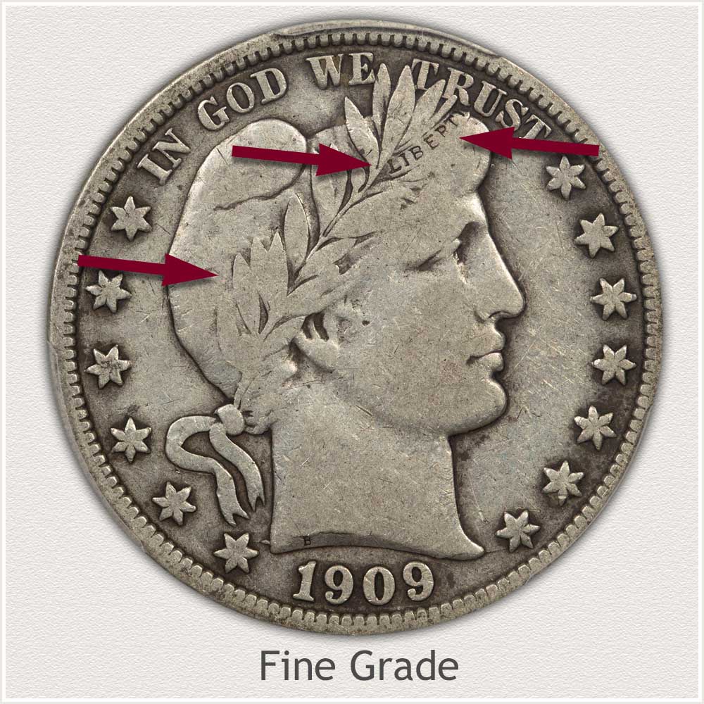 Fine Grade Barber Half Dollar