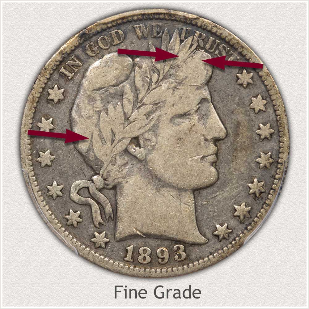 Fine Grade Barber Half Dollar