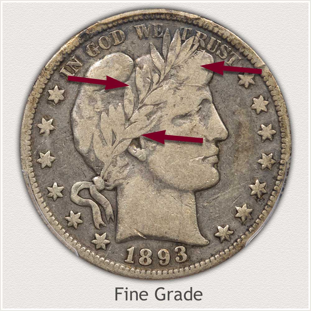 Fine Grade Barber Half Dollar