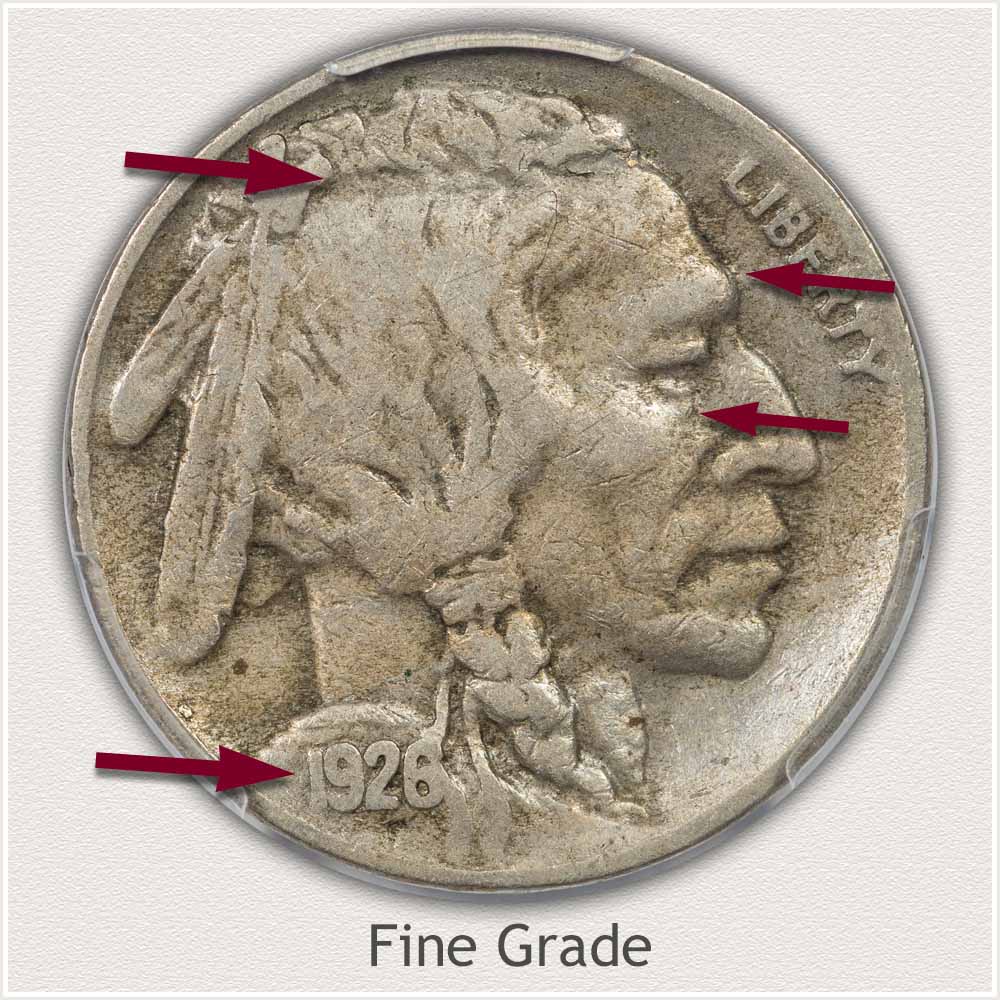 Grading Example of a Fine Grade Buffalo Nickel