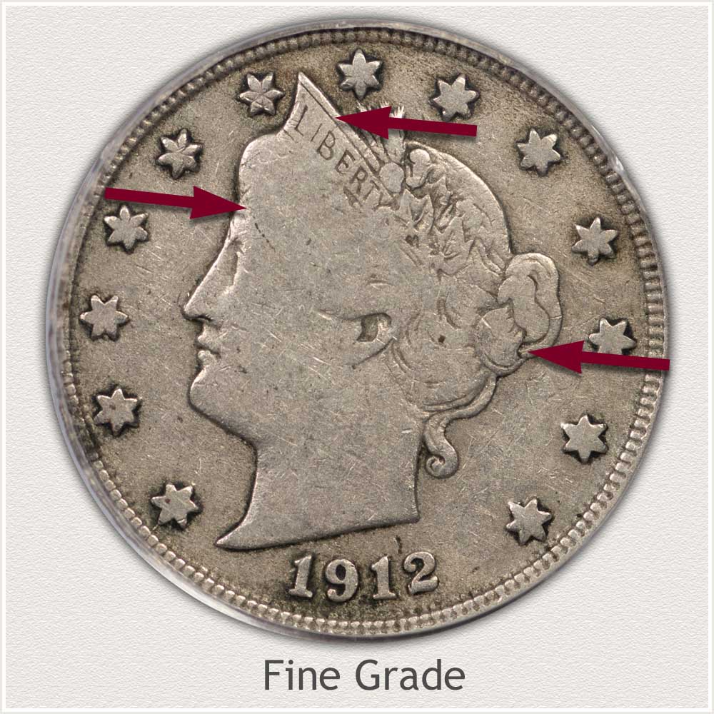 Fine Grade Liberty Nickel