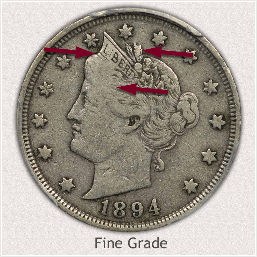 Fine Grade Liberty Nickel Illustrated