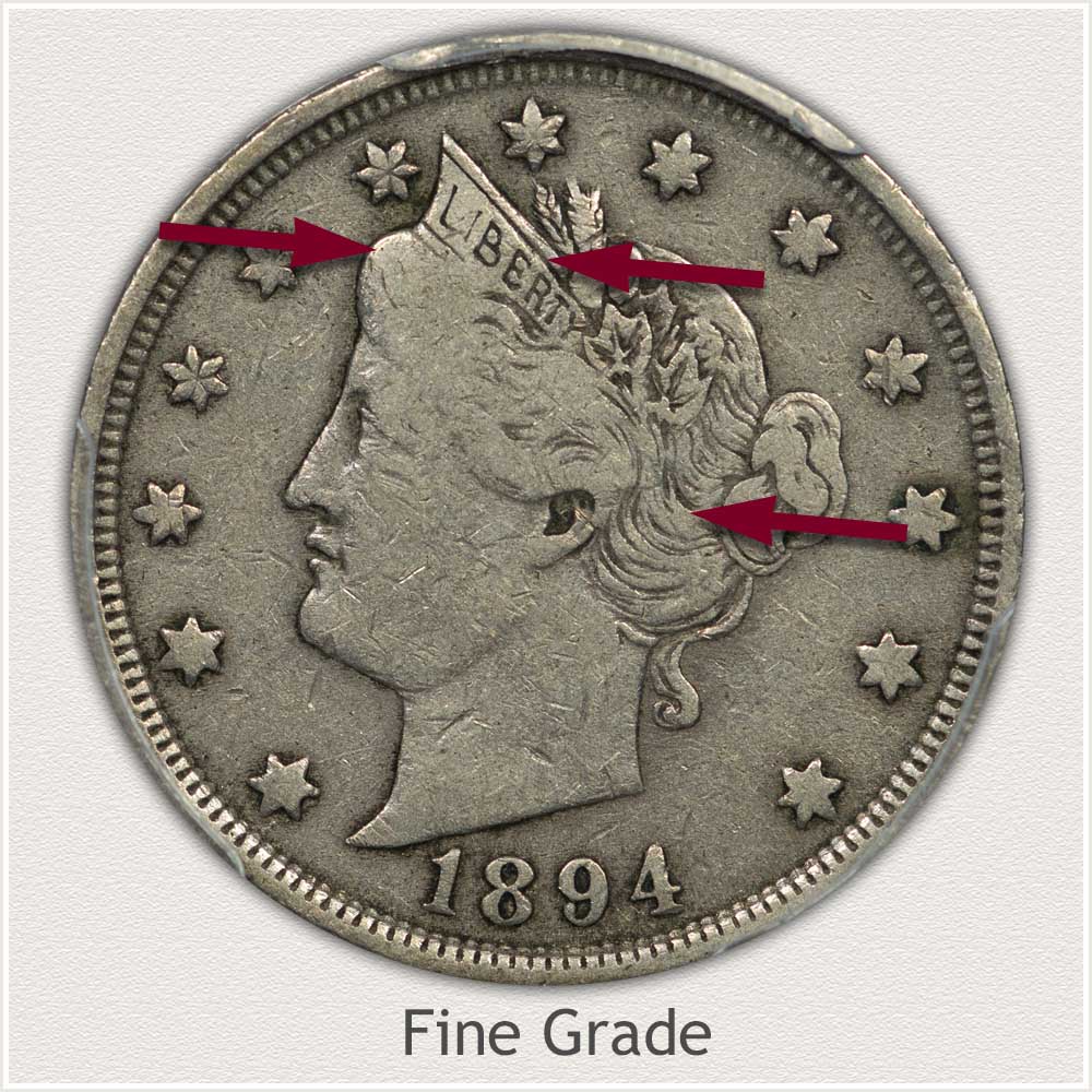 Image to Judge Fine Grade Condition Liberty Nickel