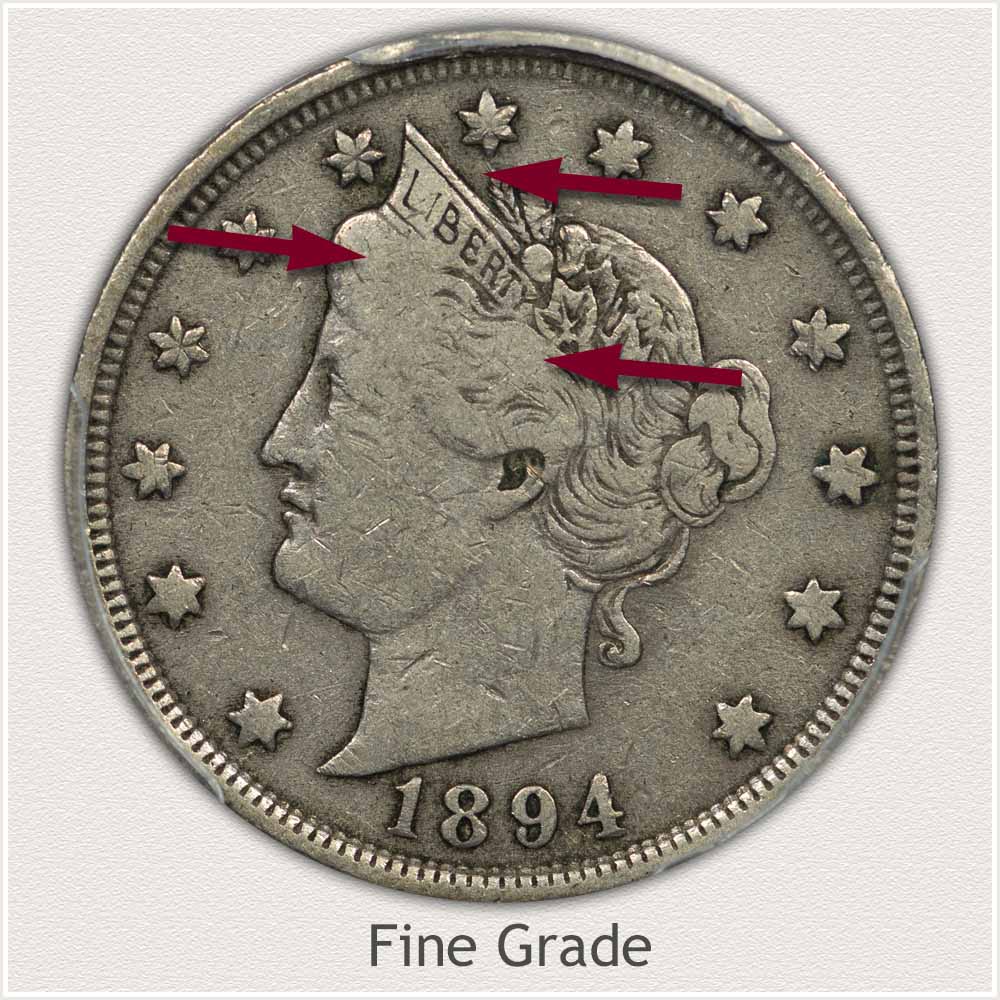 Fine Grade Liberty Nickel