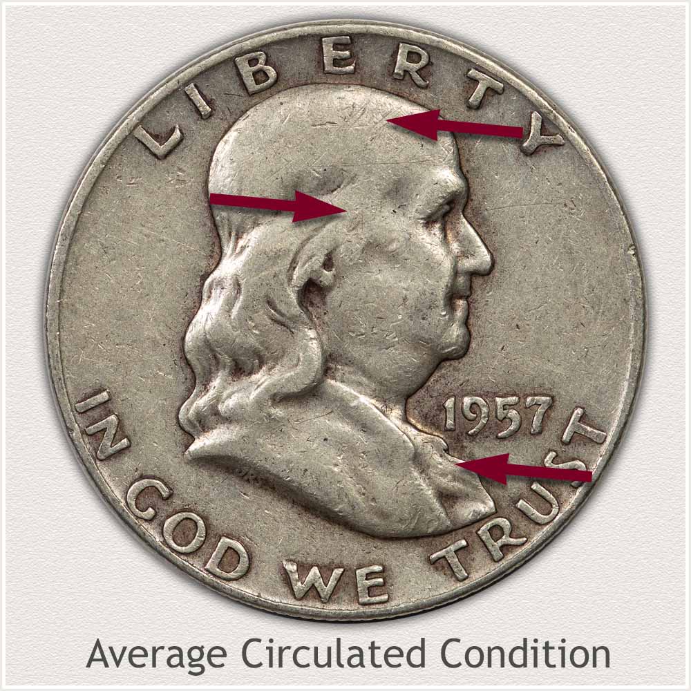 Franklin Half Dollar in Average Circulated Condition