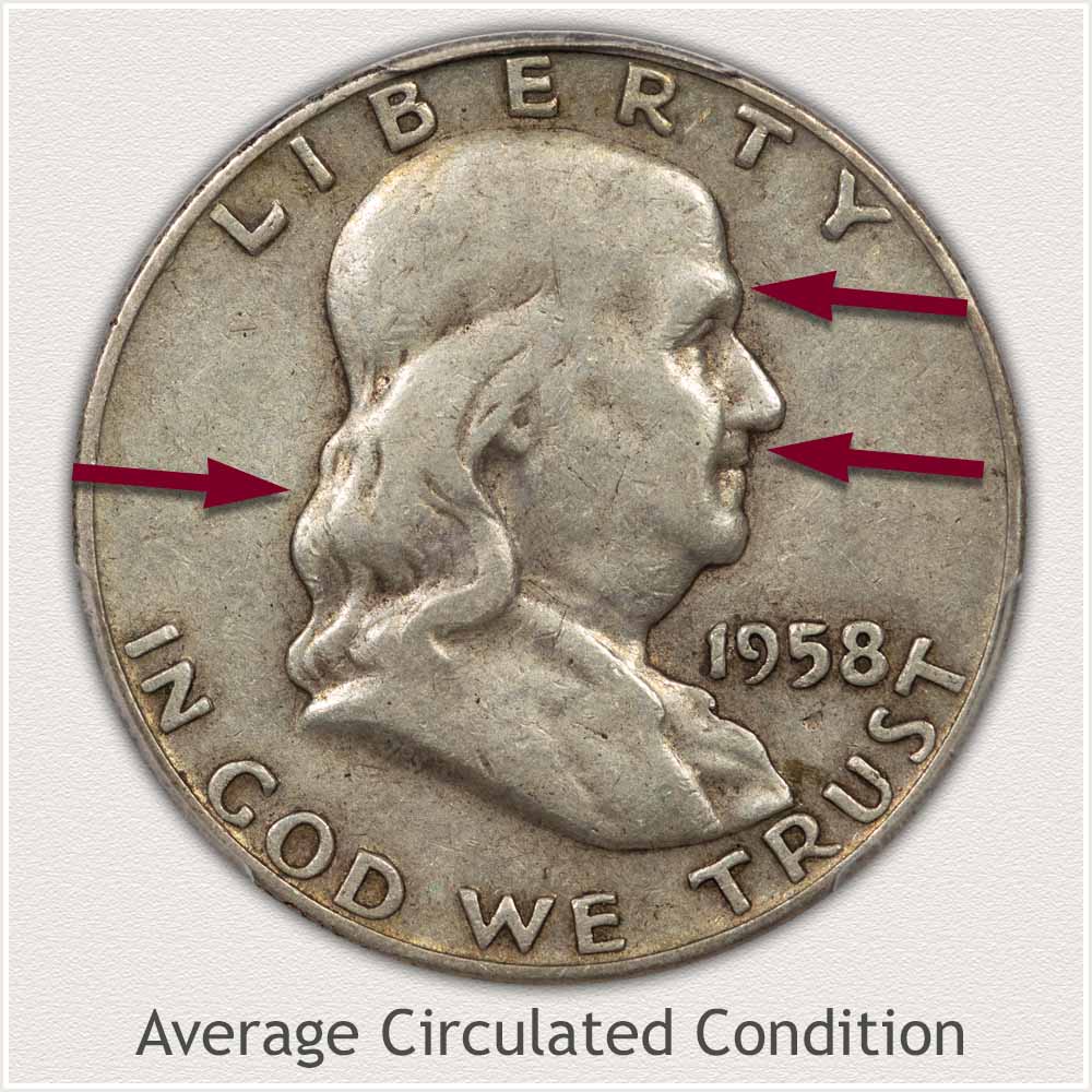 Franklin Half Dollar in Average Circulated Condition