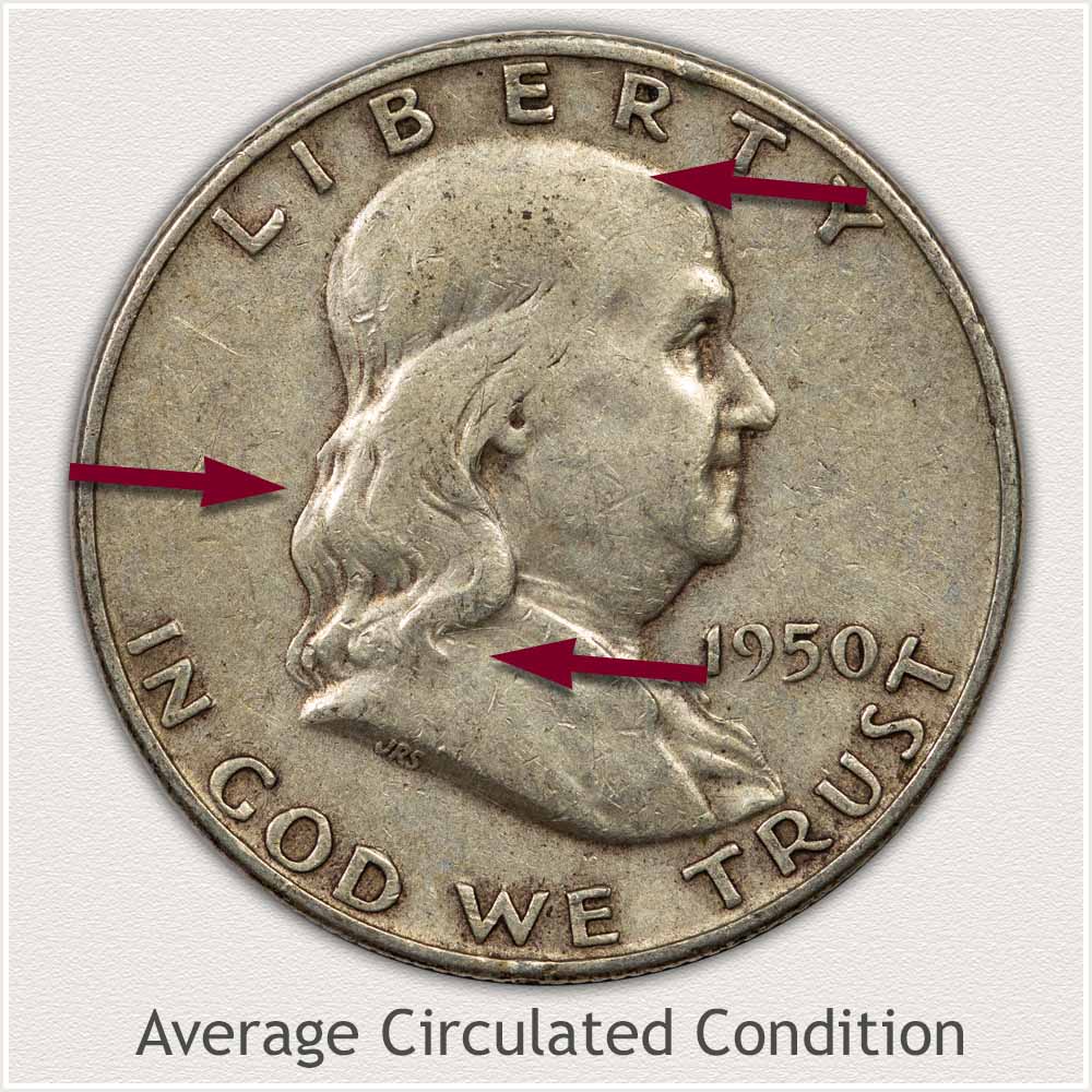 Franklin Half Dollar in Average Circulated Condition