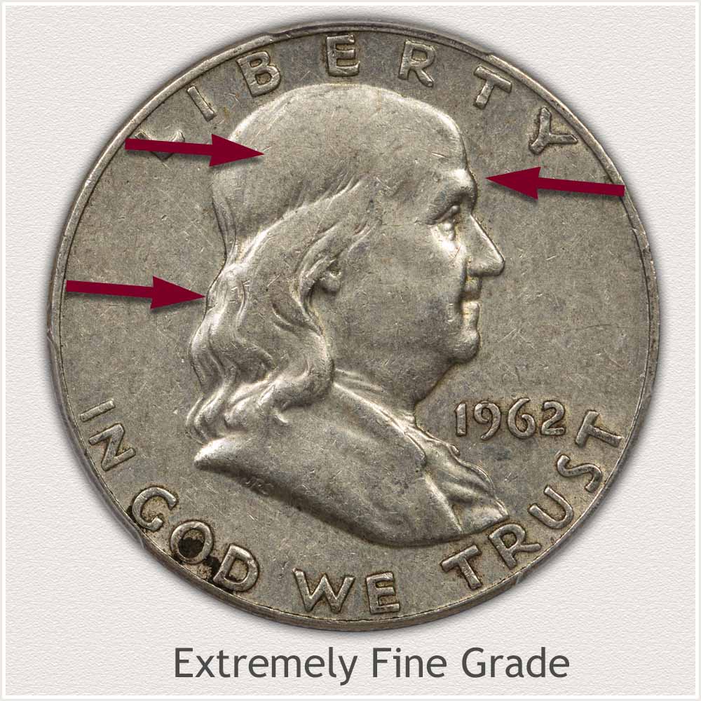 Extremely Fine Grade Franklin Half Dollar