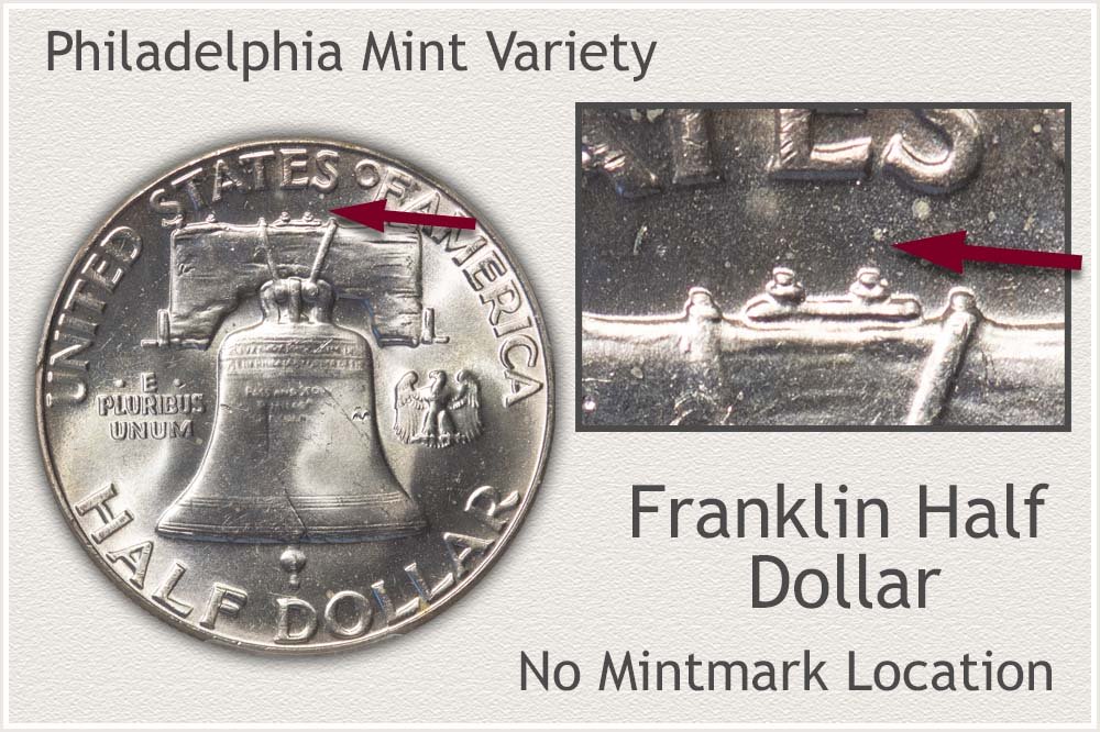 Franklin Half Dollar Struck at the Philadelphia Mint