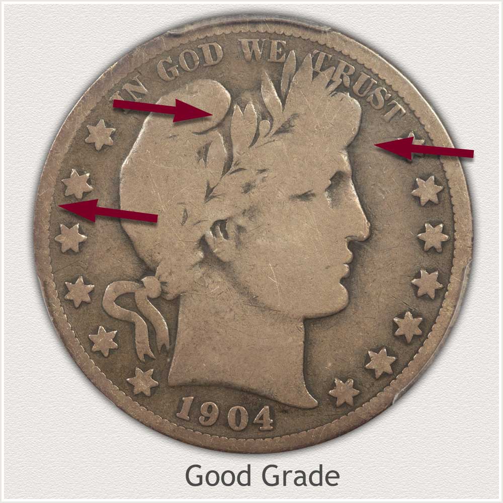 Barber Half Dollar in Good Grade