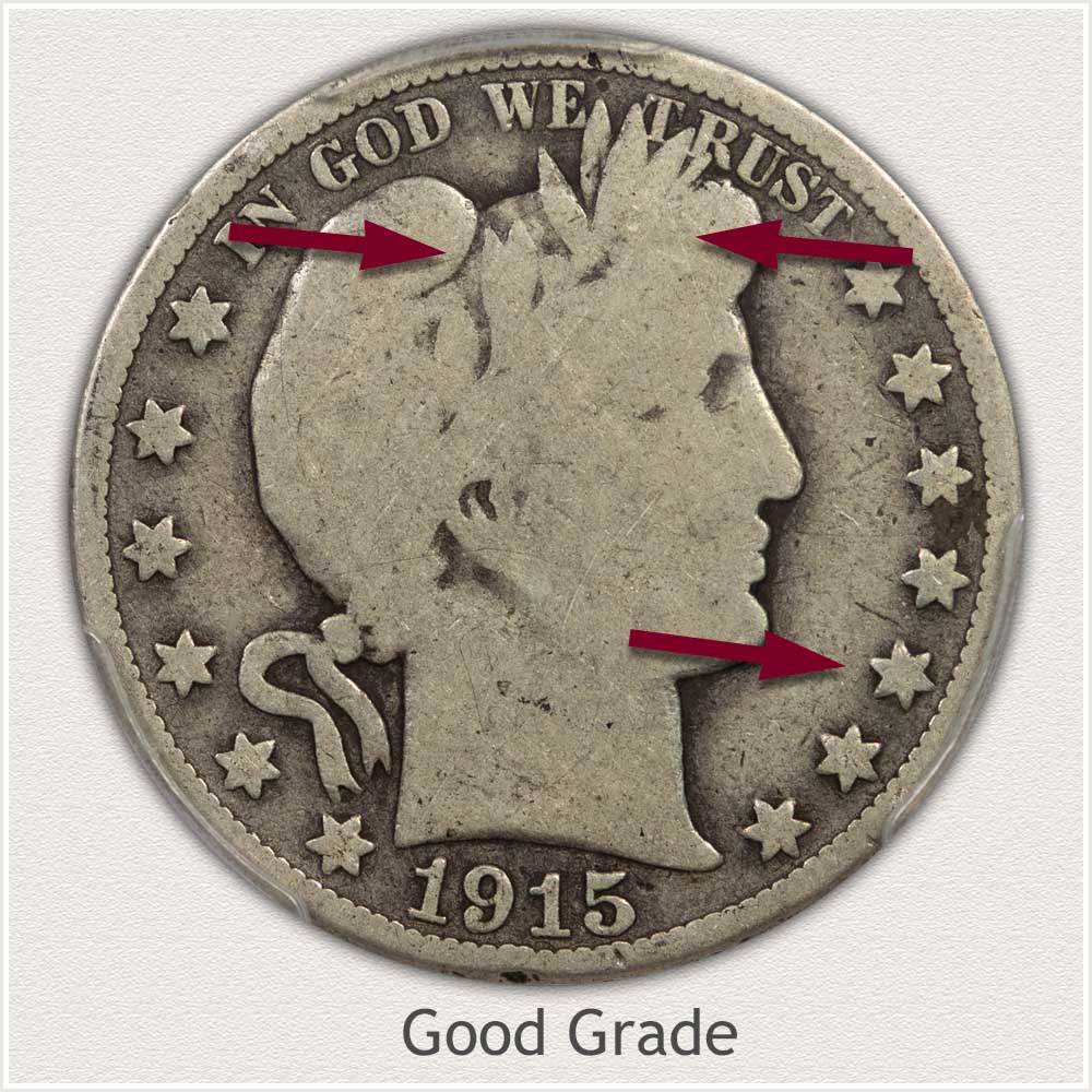 Barber Half Dollar in Good Grade