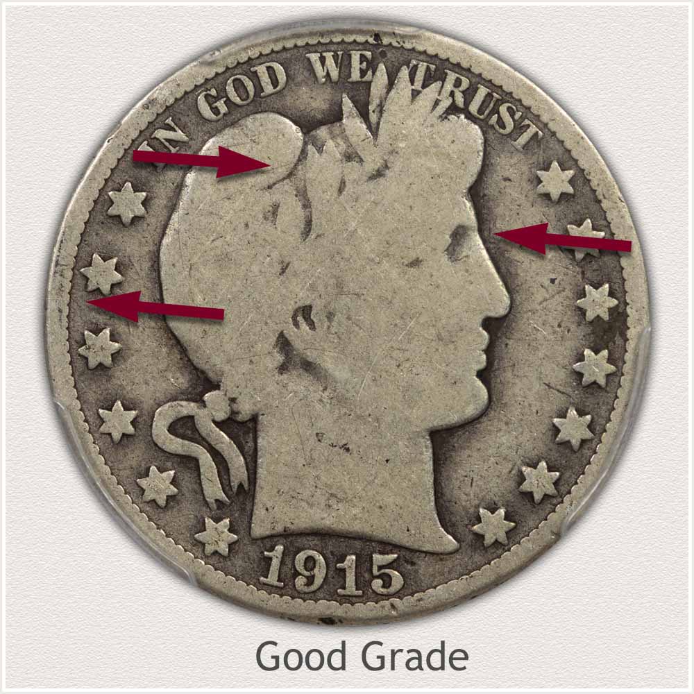 Barber Half Dollar in Good Grade