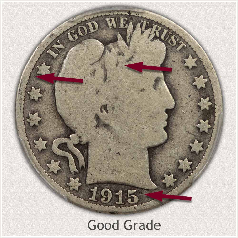 Barber Half Dollar in Good Grade