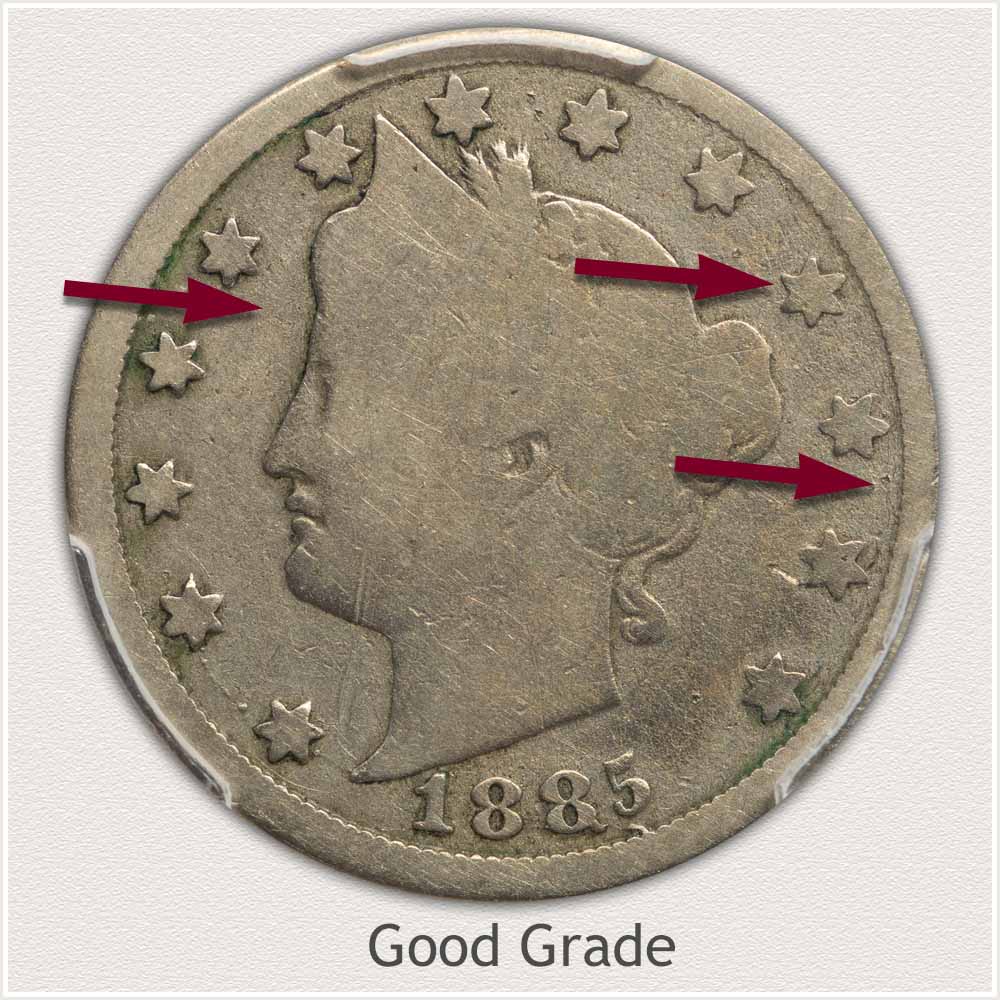 Good Grade Condition Liberty Nickel