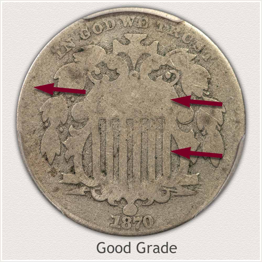 Obverse Good Grade Shield Nickel