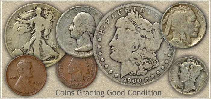 Coins Graded Good Condition