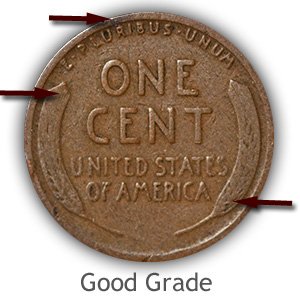 Grading Reverse Good Condition Lincoln Wheat Penny