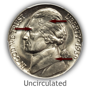 Grading Obverse Uncirculated Jefferson Nickels