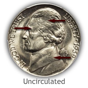 Grading Obverse Uncirculated Jefferson Nickels