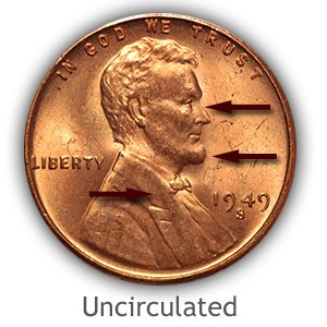 Grading Obverse Uncirculated Lincoln Wheat Penny