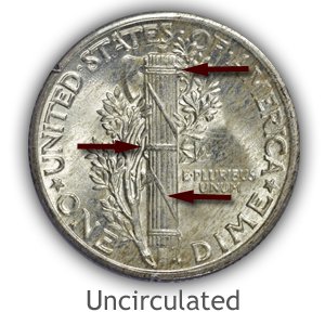 Grading Reverse Uncirculated Mercury Dimes