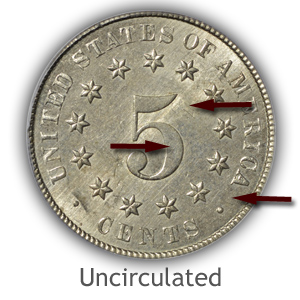 Grading Reverse Uncirculated Shield Nickels