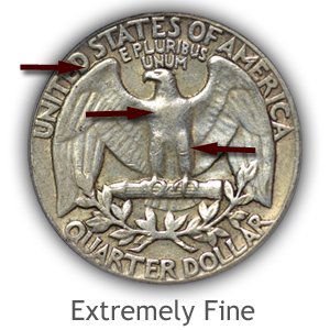 Grading Reverse Extremely Fine Washington Quarter